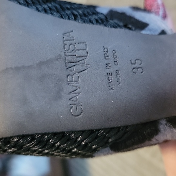 Giambattista Valli Italian Leopard Peep Toe Stiletto size 35 - Picture 9 of 10